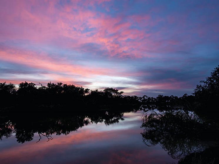 Sunset over Willandra National Park. Photo: John Spencer/OEH