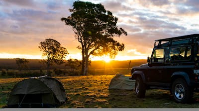 Nothing beats the sunset view at the campsite