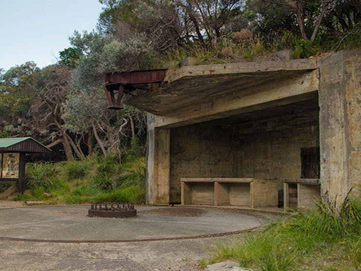 World War II Gun Emplacements, Tomaree National Park. Photo: John Spencer Copyright:NSW Government