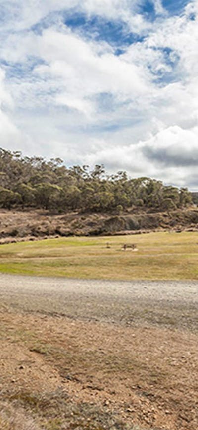 Yarrangobilly Village campground, Kosciuszko National Park. Photo: Murray Vanderveer/NSW Government