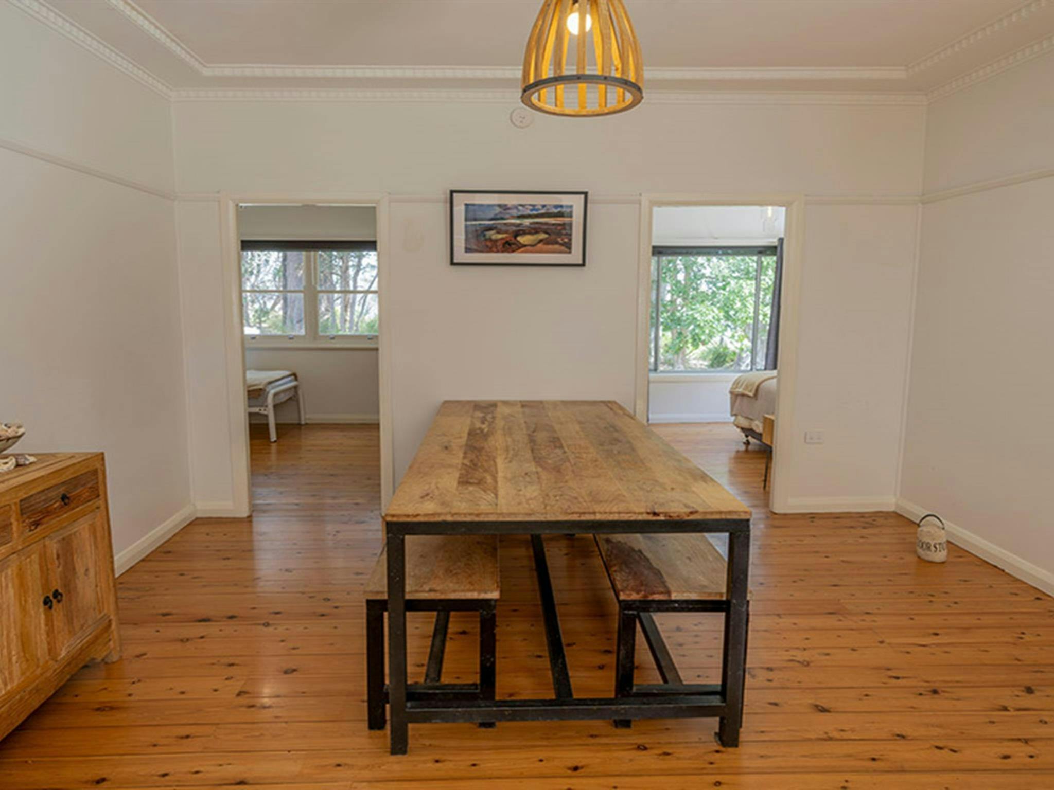The dining area, Yellow Rock Beach House. Photo: John Spencer &copy; DPIE