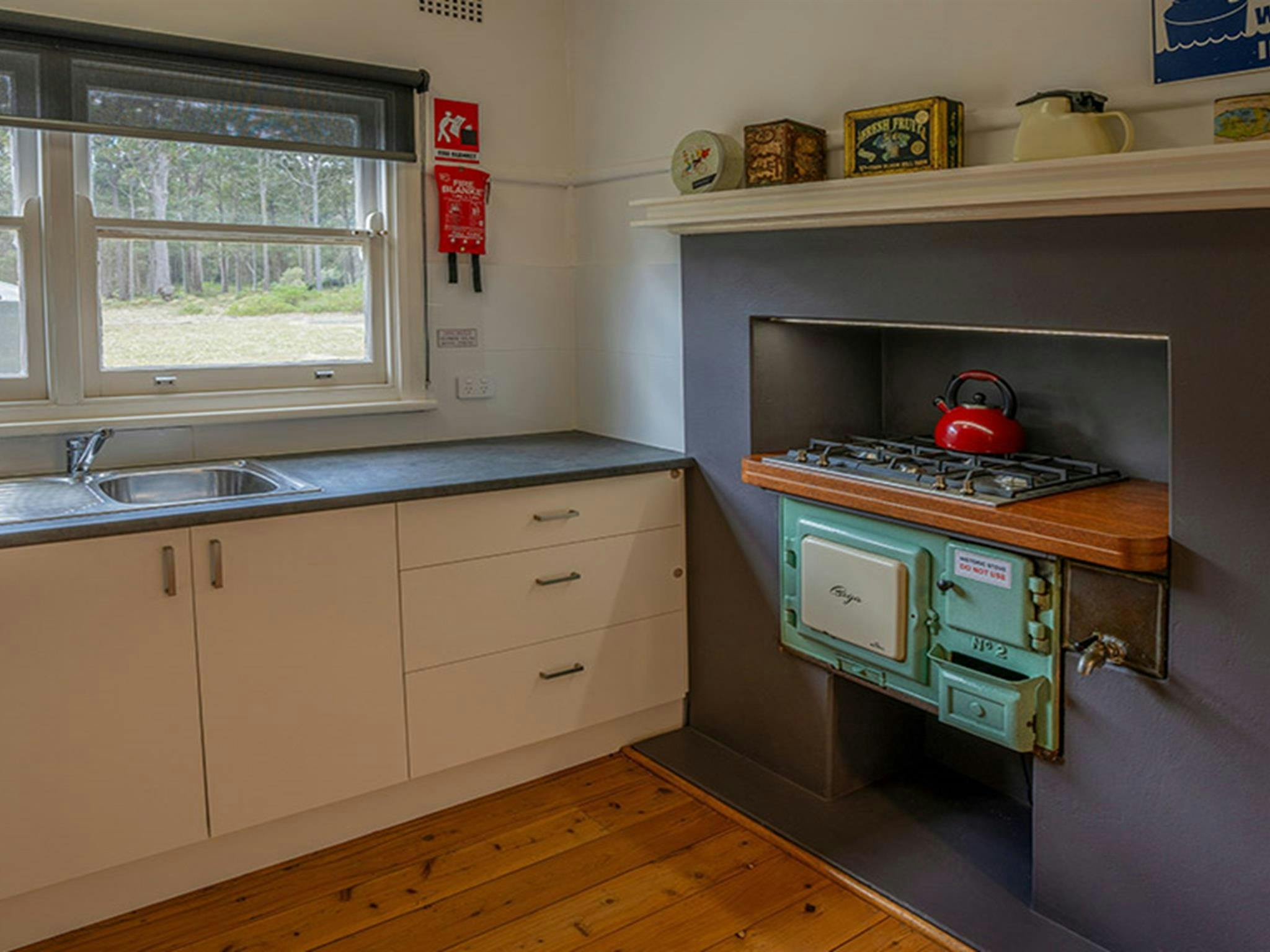 The kitchen at Yellow Rock Beach House. Photo: John Spencer &copy; DPIE