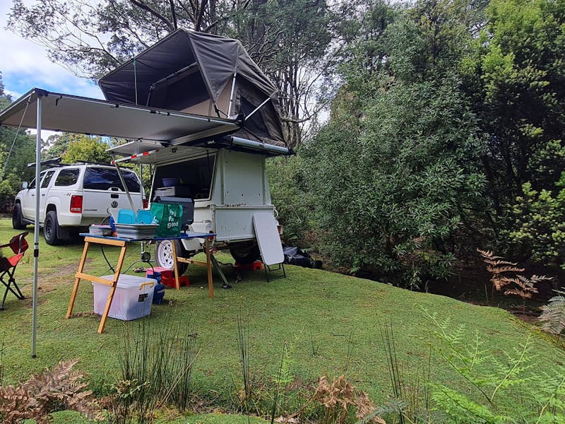 car accessible camp site in a nature reserve